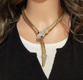 Vintage Snake Choker Necklace