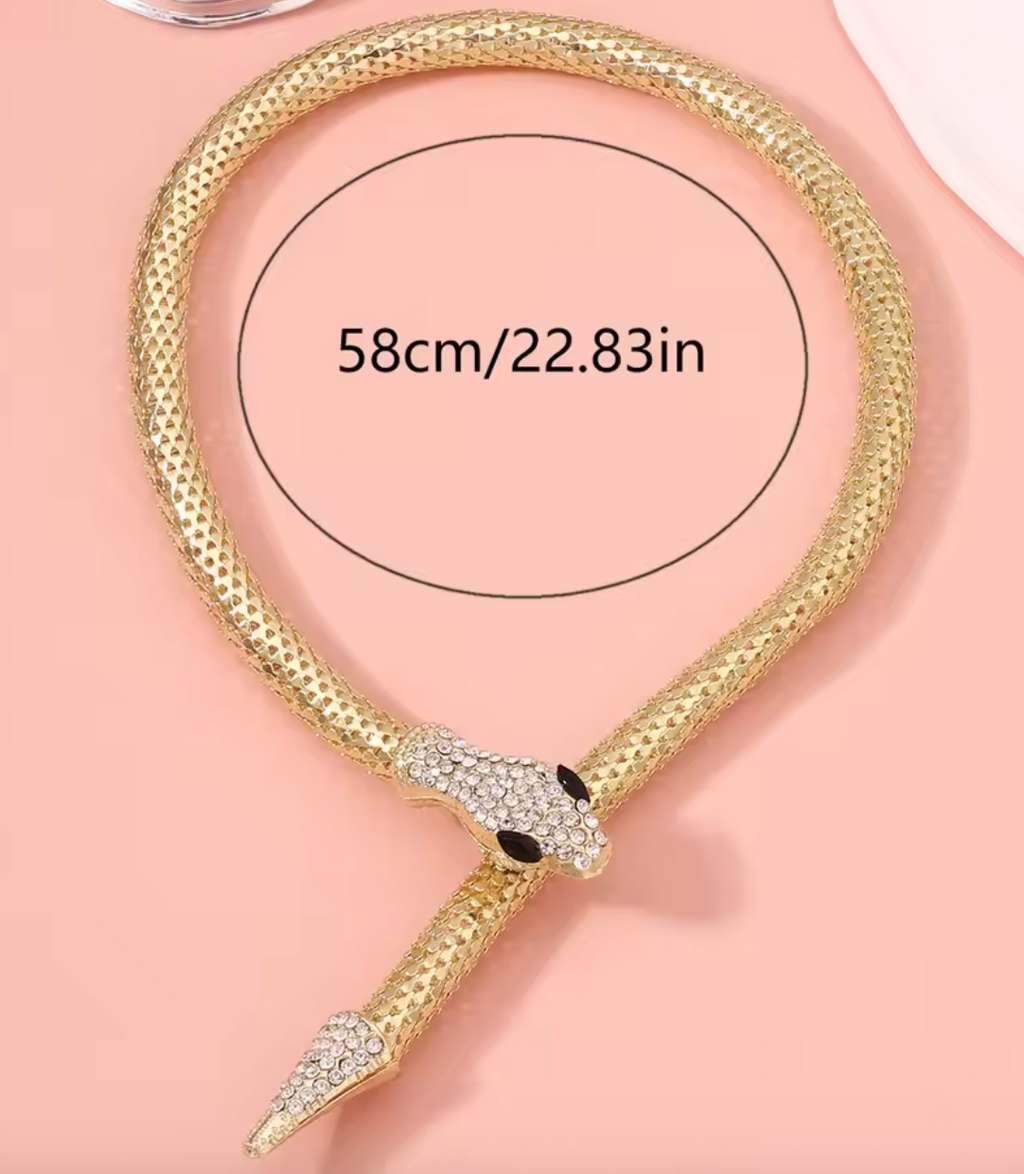 Vintage Snake Choker Necklace