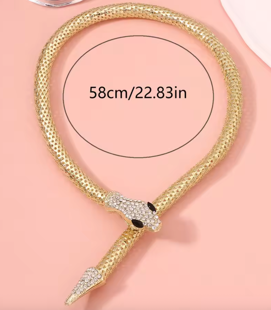 Vintage Snake Choker Necklace