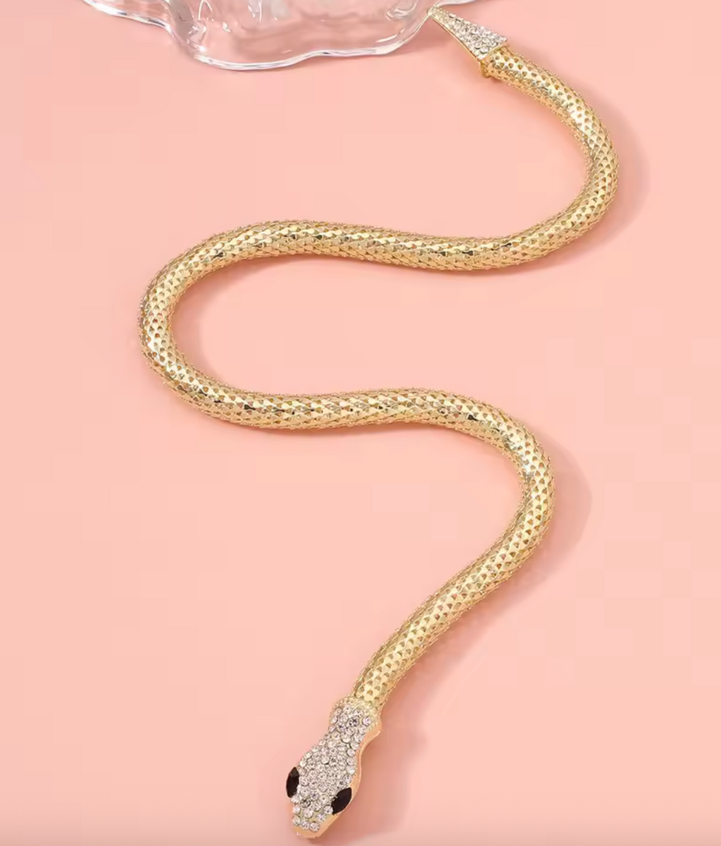 Vintage Snake Choker Necklace