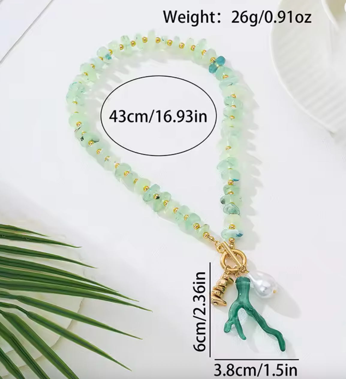 Baroque Pearl & Natural Stone Hand-Woven Shell Necklace