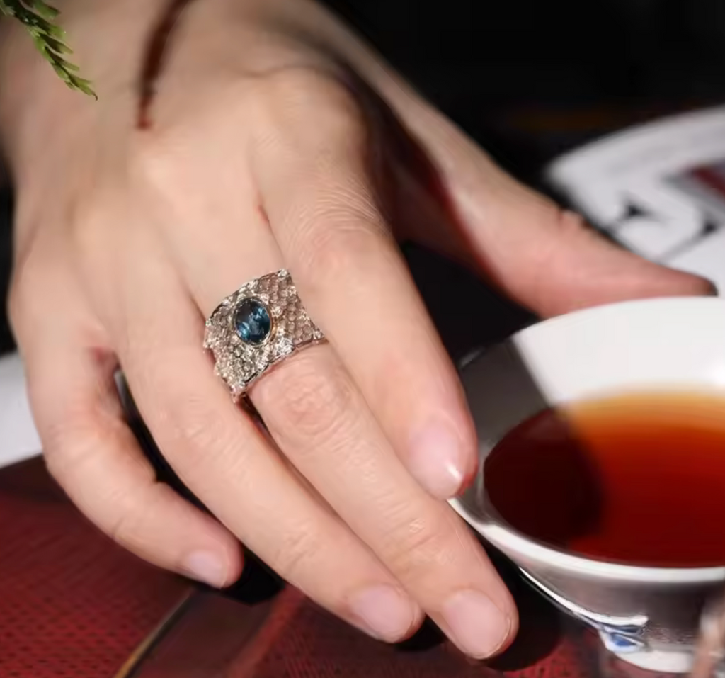 925 Sterling Silver Topaz Ring