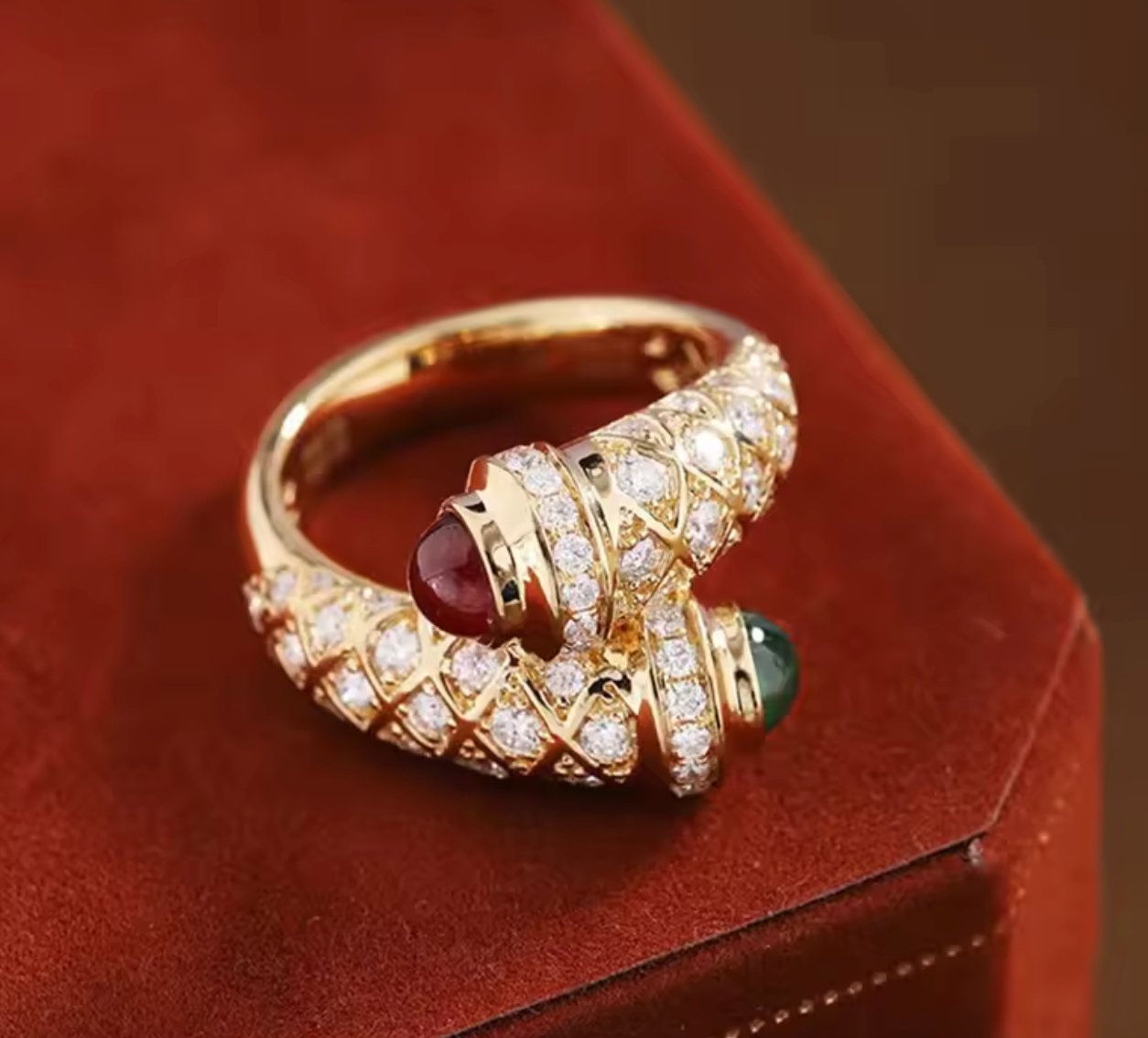 French Retro Glaze Ring