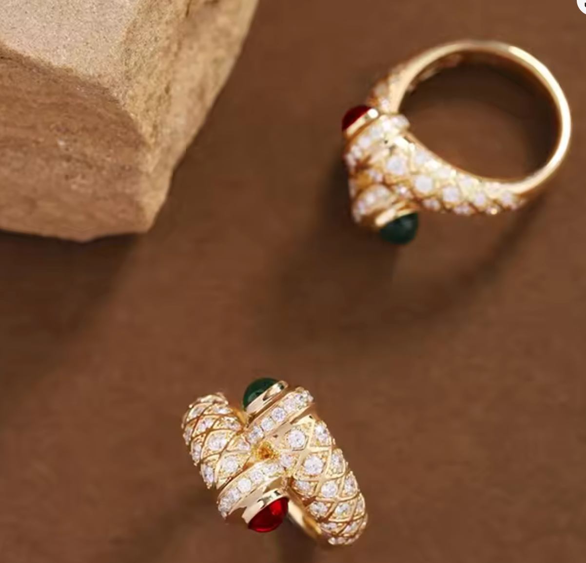 French Retro Glaze Ring