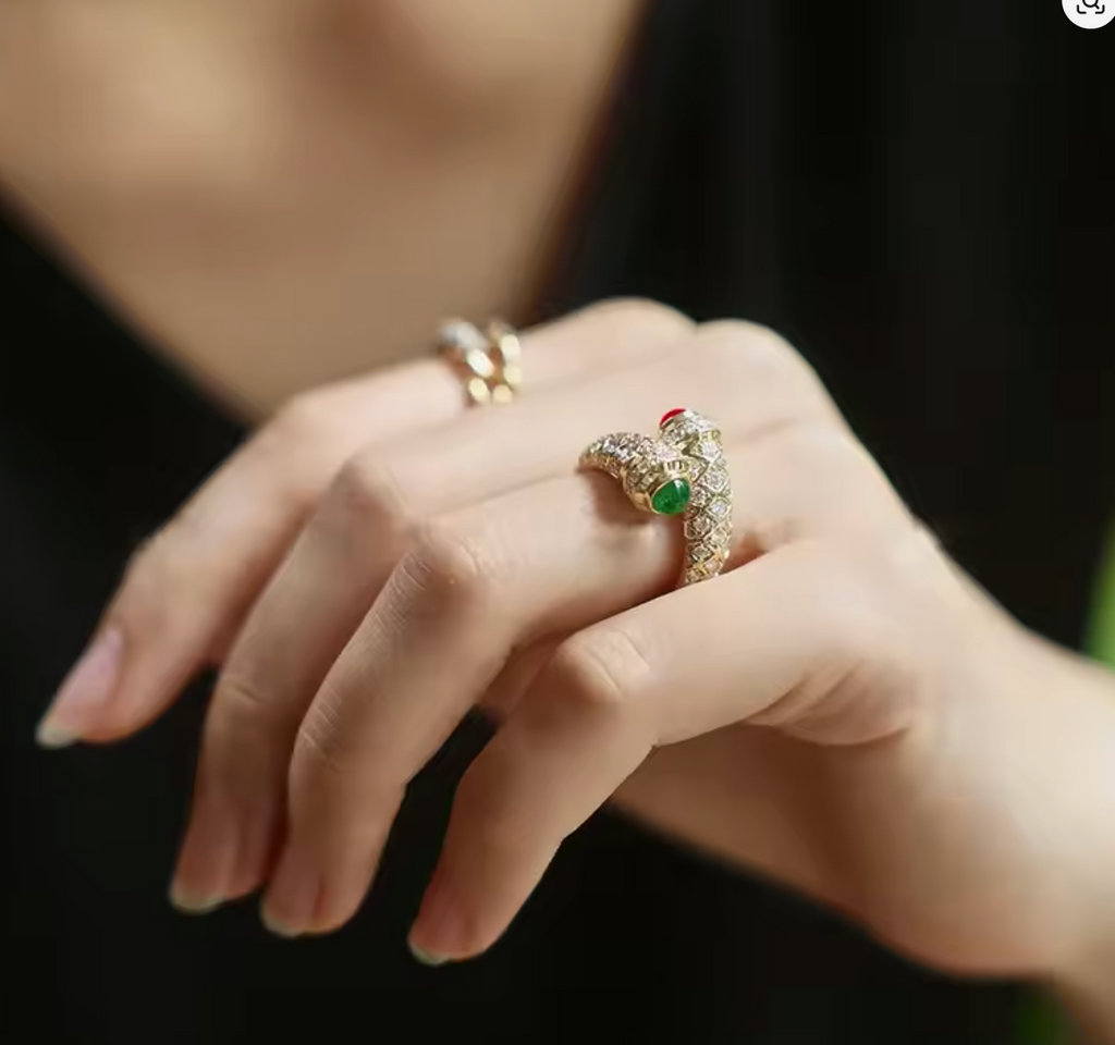 French Retro Glaze Ring